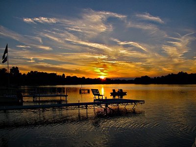Round Lake in Whitley County, Indiana